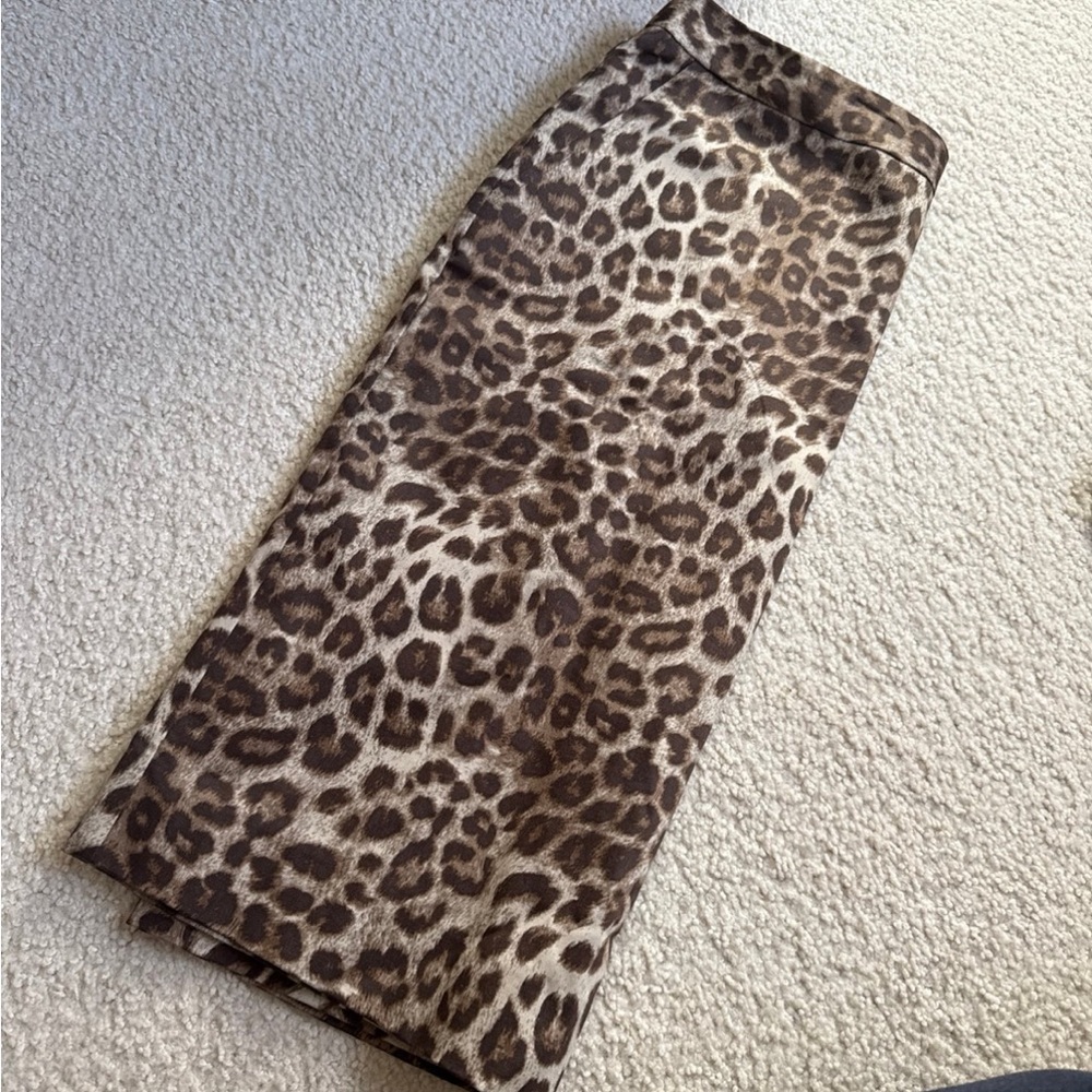 Charter Club Brown Leopard Pencil Skirt